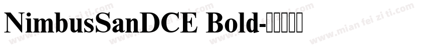NimbusSanDCE Bold字体转换